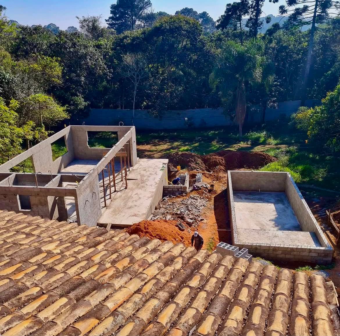 Construção de residência em condomínio com estrutura em alvenaria